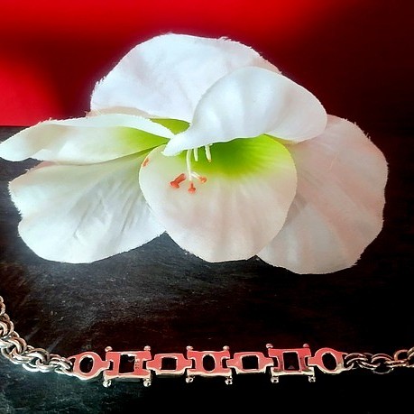 Bijoux indiens argent - Bracelet indien Améthyste