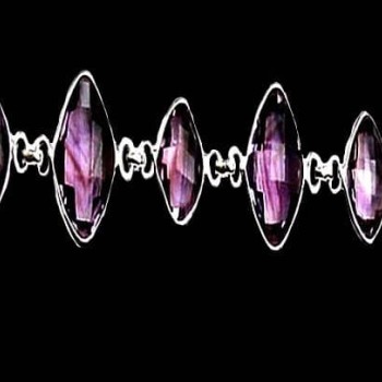 Bijoux indiens argent - Bracelet indien Améthyste