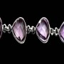 Bijoux indiens amethyste Bracelet argent