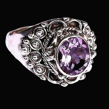 Bijoux indiens - Bague indienne Améthyste