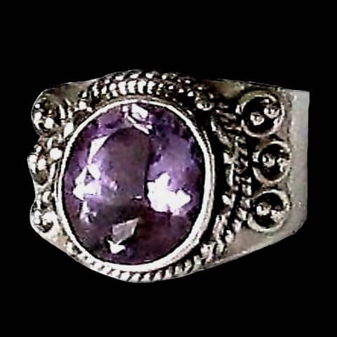 Bijoux indiens - Bague indienne Améthyste