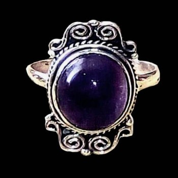 Bijoux indiens - Bague indienne Améthyste