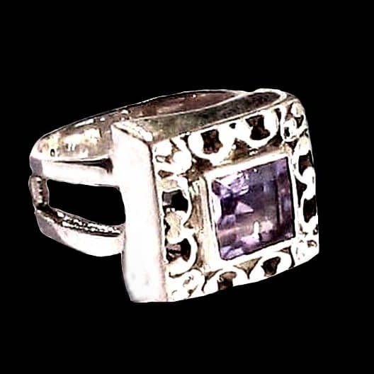 Bijoux indiens - Bague indienne Améthyste