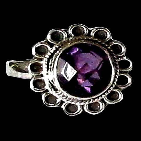 Bijoux indiens - Bague indienne Améthyste