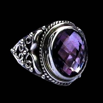 Bijoux indiens - Bague indienne Améthyste