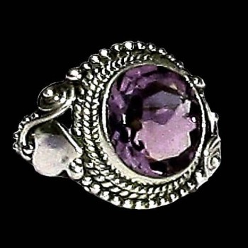 Bijoux indiens - Bague indienne Améthyste