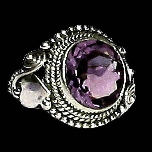 Bijoux indiens - Bague indienne Améthyste