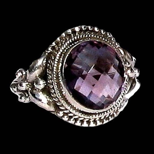 Bijoux indiens - Bague indienne Améthyste