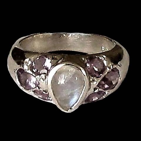 Bijoux indiens - Bague indienne Améthyste