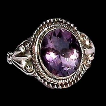 Bijoux indiens - Bague indienne Améthyste