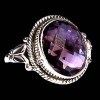 Bijoux indiens - Bague indienne Améthyste