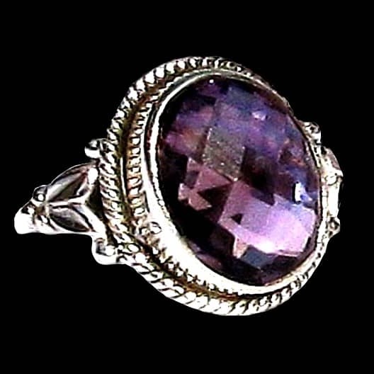 Bijoux indiens - Bague indienne Améthyste