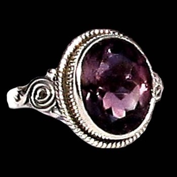 Bijoux indiens - Bague indienne Améthyste