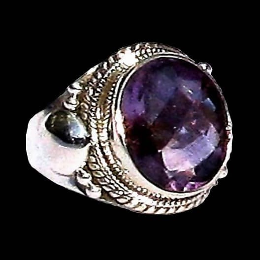 Bijoux indiens - Bague indienne Améthyste