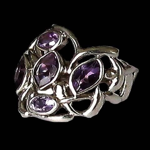 Bijoux indiens - Bague indienne Améthyste