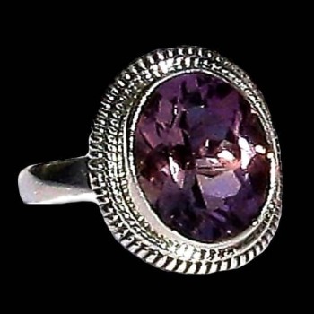 Bijoux indiens - Bague indienne Améthyste