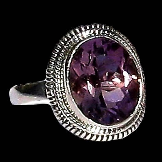 Bijoux indiens - Bague indienne Améthyste