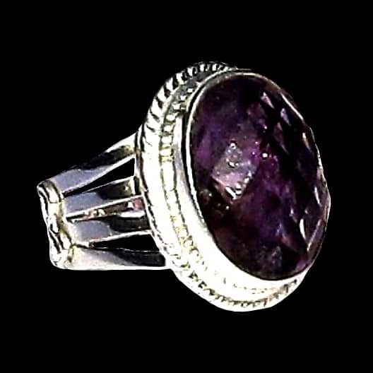 Bijoux indiens - Bague indienne Améthyste