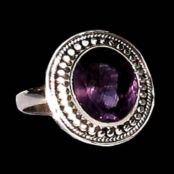 Bijoux indiens - Bague indienne Améthyste