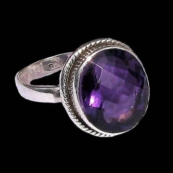 Bijoux indiens - Bague indienne Améthyste