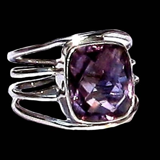 Bijoux indiens - Bague indienne Améthyste