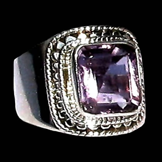 Bijoux indiens - Bague indienne Améthyste