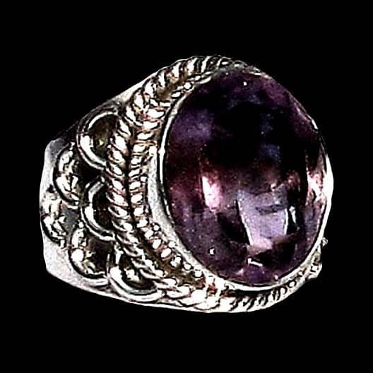 Bijoux indiens - Bague indienne Améthyste
