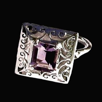 Bijoux indiens - Bague indienne Améthyste