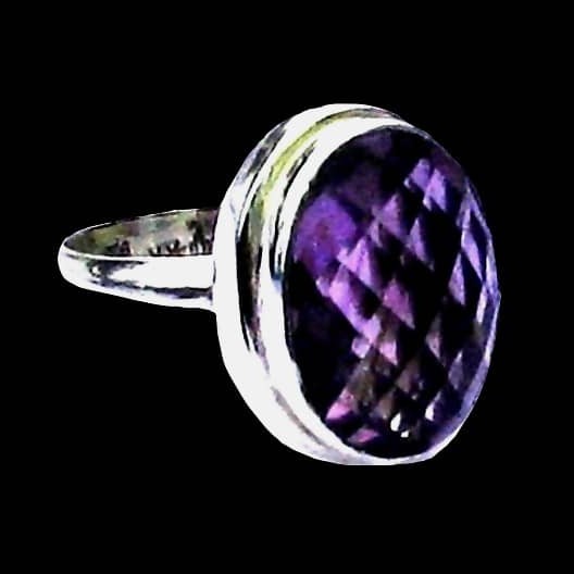 Bijoux indiens - Bague indienne Améthyste