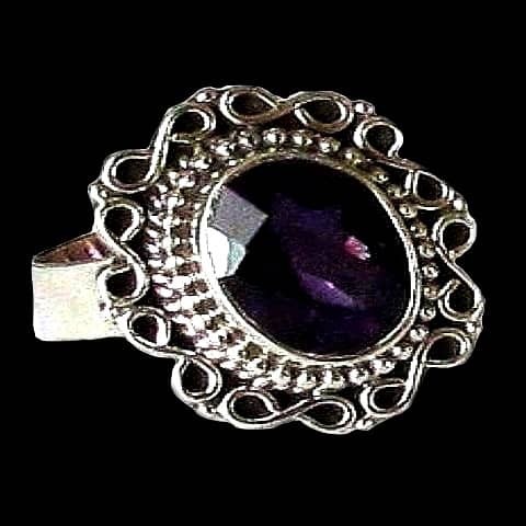 Bijoux indiens - Bague indienne Améthyste