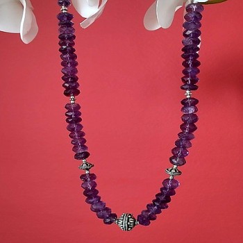 Bijoux indiens - Création Collier Indien Améthyste