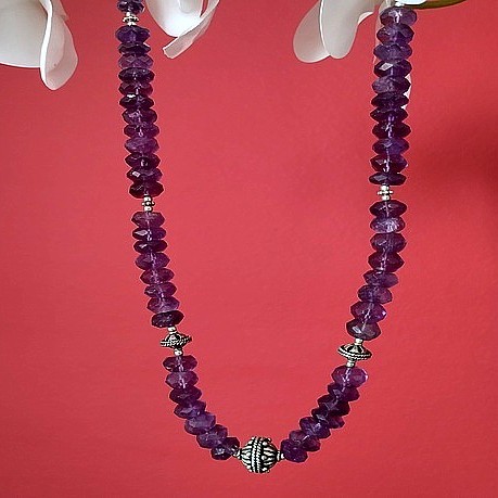 Bijoux indiens - Création Collier Indien Améthyste