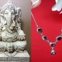 Bijoux indiens argent - Collier indien Améthyste