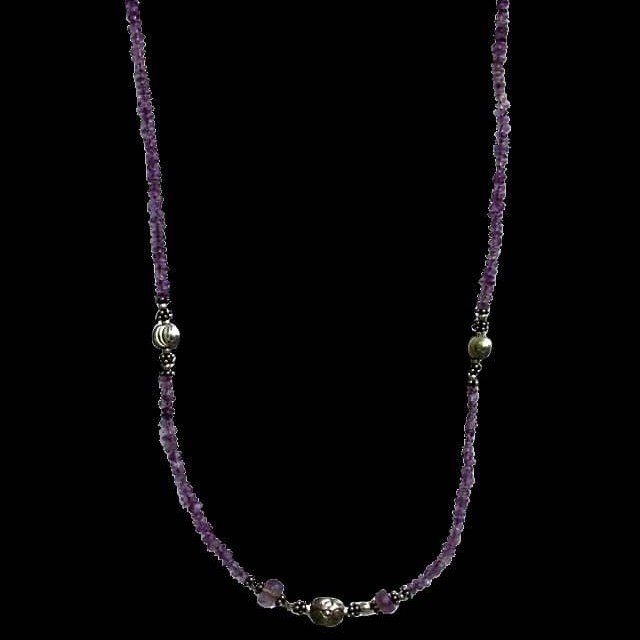 Bijoux indiens - Création Collier Améthyste