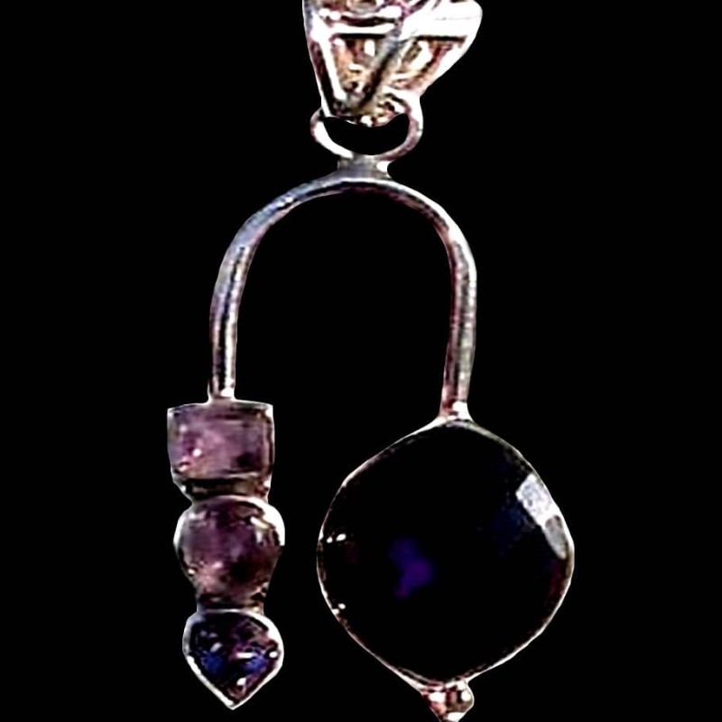 Bijoux indiens - Création Pendentif Améthyste