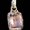 Bijoux indiens argent - Pendentif indien Améthyste