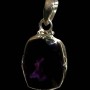 Bijoux indiens argent - Pendentif indien Améthyste