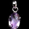 Bijoux indiens argent - Pendentif indien Améthyste