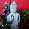 Bijoux indiens argent - Pendentif indien Améthyste