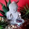 Bijoux indiens argent - Pendentif indien Améthyste