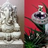 Bijoux indiens argent - Pendentif indien Améthyste