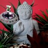 Bijoux indiens argent - Pendentif indien Améthyste
