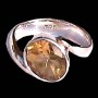 Bague Citrine - Bague indienne - Bijoux indiens