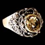 Bague Citrine - Bague indienne - Bijoux indiens