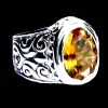Bague Citrine - Bague indienne - Bijoux indiens