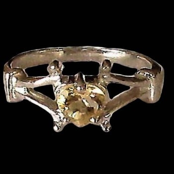 Bague Citrine - Bague indienne - Bijoux indiens