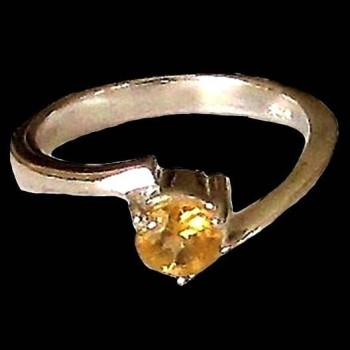 Bague Citrine - Bague indienne - Bijoux indiens