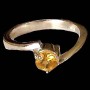 Bague Citrine - Bague indienne - Bijoux indiens