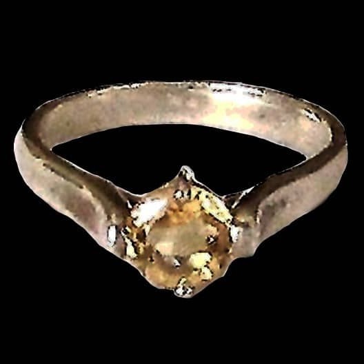Bague Citrine - Bague indienne - Bijoux indiens