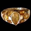 Bague Citrine - Bague indienne - Bijoux indiens